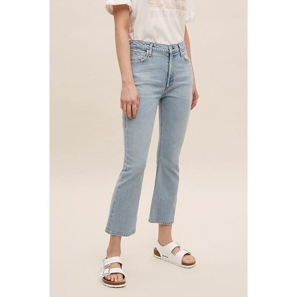 Citizens Of Humanity Denim - Citizens of Humanity Demy Cropped Flared Denim Rinsed Jeans 32 Petite 32P $218